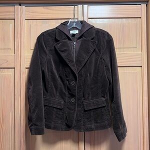 LOFT brown velvet jacket